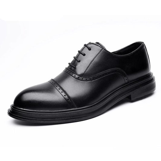 Leather Shoes Male Korean Version of the Trend of Men's British Casual Dress Business Shoes - LiveTrendsX