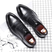 Load image into Gallery viewer, Leather Shoes Male Korean Version of the Trend of Men&#39;s British Casual Dress Business Shoes - LiveTrendsX
