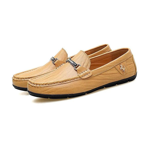 British Mens Shoes Casual Loafer Shoes Men Leather Driving Shoes Luxury Brand - LiveTrendsX