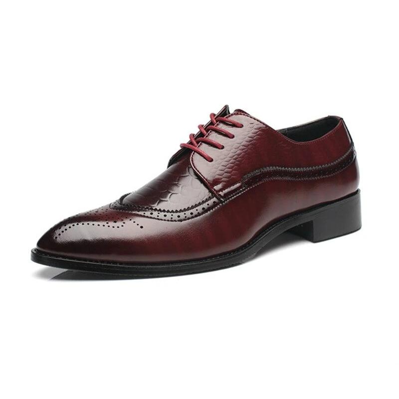 Men's Brock Casual Shoes Classic Business Dress Shoes Trend Pointed Men's Shoes - LiveTrendsX