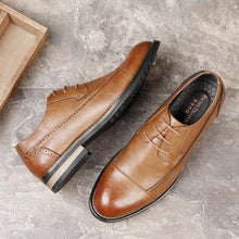 Load image into Gallery viewer, New Brock Carved Wild Leather Shoes Trend Korean Business Casual Shoes Men - LiveTrendsX
