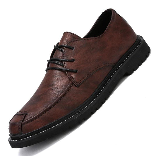 New British Style Formal Business Shoes Men's Fashion Leather Casual Shoes - LiveTrendsX