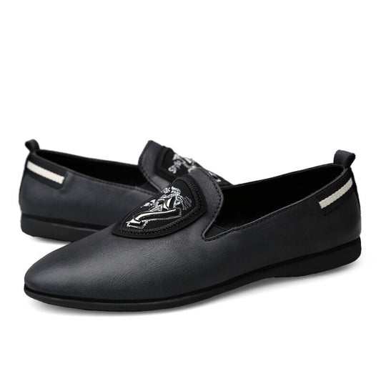 Outdoor waterproof men's shoes 2019 spring and autumn brand British style fashion high quality large size outdoor blue loafers - LiveTrendsX