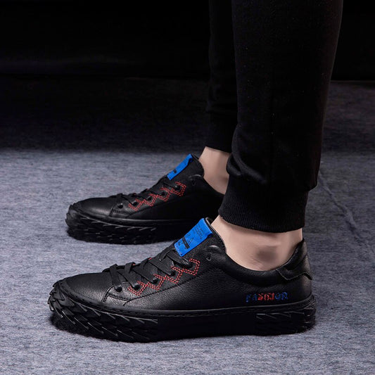 New Trend Casual Shoes Mens Lace Up Leather Shoes Men Good Quality Fashion Men Sneakers Comfortable Luxury Brand Men Shoes - LiveTrendsX