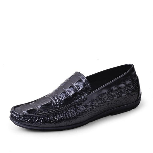 Fashion Genuine Leather Men Loafers High Quality Slip-on Driving Shoes Men Moccasin Boat Shoes Causal Flats Shoes Man - LiveTrendsX