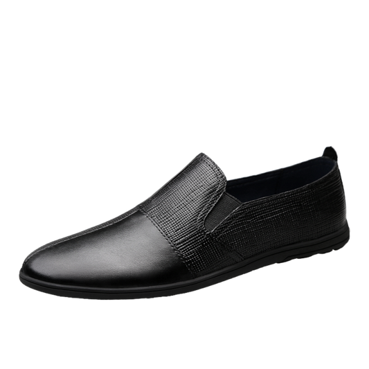 Men's shoes  spring and autumn waterproof non-slip slippers black leather large size 46 high quality brand formal fashion - LiveTrendsX