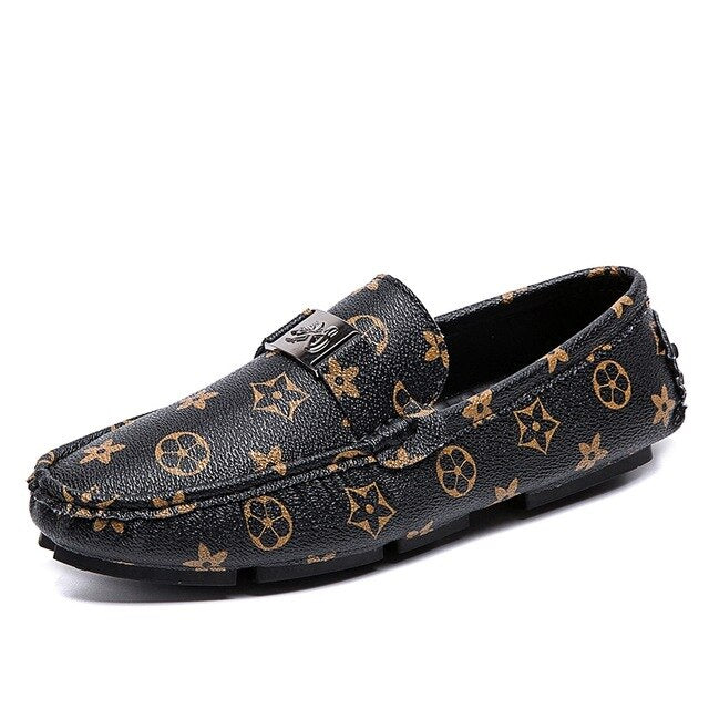 Casual Shoes Men's Breathable Driving shoes Leather Loafers Fashion Peas Shoes Low Moccasins Non-slip Walking Shoes Boat Shoes - LiveTrendsX