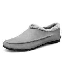 Load image into Gallery viewer, Winter With Fur Casual Sneakers For Men Warm Fur Loafers Men Shoes  Non-Slip Leather Lazy Shoes Men Slip-on Mens Shoes For Drive - LiveTrendsX
