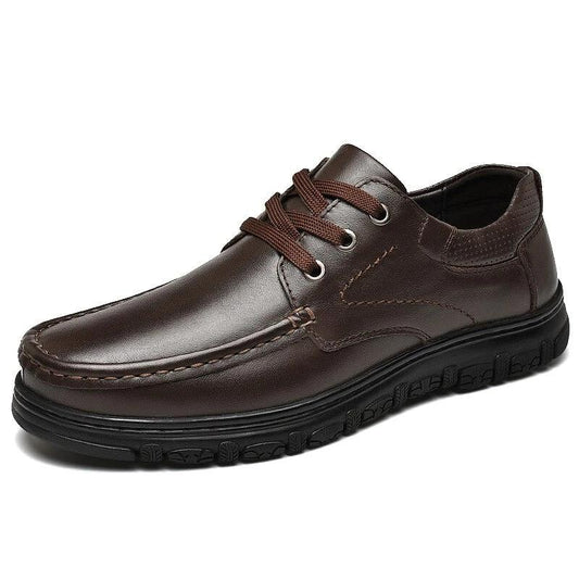 Men Shoes Genuine Leather Casual Shoes Business-Dress Men's Suits Classic Lace-Up Fashion Handmade oxford shoes - LiveTrendsX