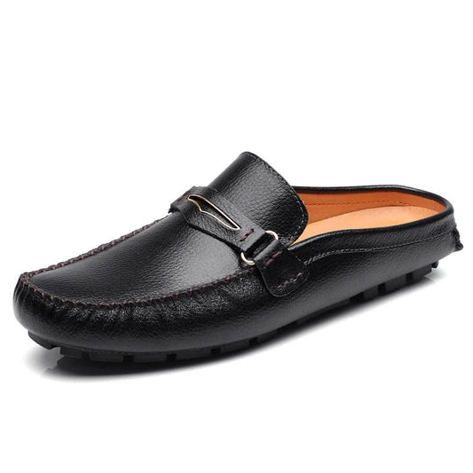 mules sandals men black slides  fashion shoes summer slip on comfort metal designer breathable hot sale china waterproof new - LiveTrendsX