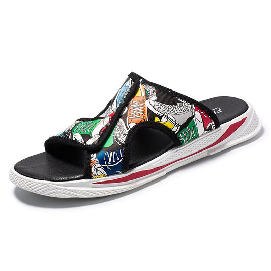 Summer Men's Slippers Fashion Outdoor Slides Indoor Non-slip Slippers Beach Flip Flops Personalized Men Slippers - LiveTrendsX