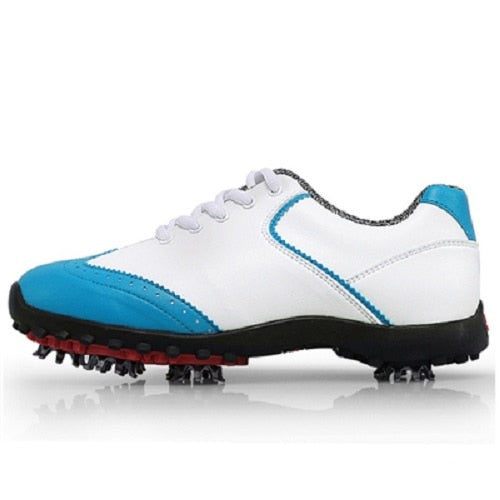 Golf Shoes Womens White Fashion Sports Shoes Waterproof Non-slip Training Shoes Ladies Active Nail Soles Breathable Sneakers - LiveTrendsX