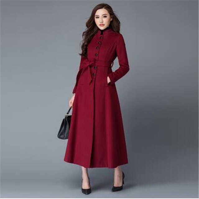 Classic women clothing Autumn Winter coat of women's cashmere New plus ...