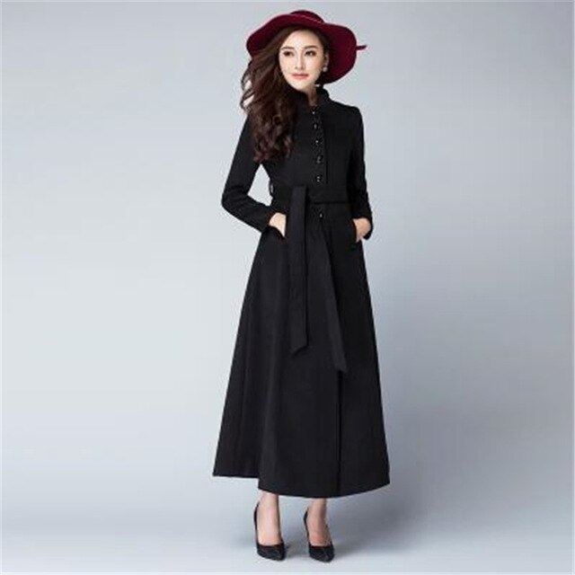 Classic women clothing Autumn Winter coat of women's cashmere New plus ...