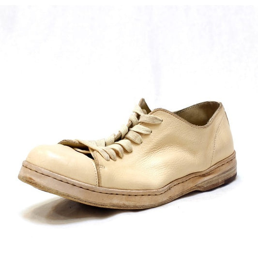 Italian Manual Washing Vintage Genuine Leather Casual Shoes Sneakers Fashion Lace Up Round Toe Platform Trainers Chaussure Homme - LiveTrendsX