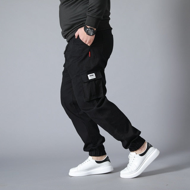 Wear-resistant Multi-pocket Cargo Pants Trousers Plus Size work overalls Jogger Super Loose Men Cotton Casual Pants - LiveTrendsX