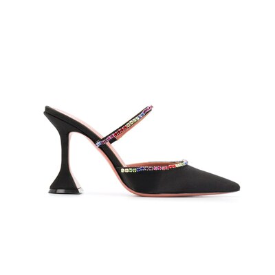 Crystal Design High Heels Shoes Woman Slippers Mules Chaussures Femme Pointed Toe Summer Ladies Slides Slip On Zapatos Mujer - LiveTrendsX