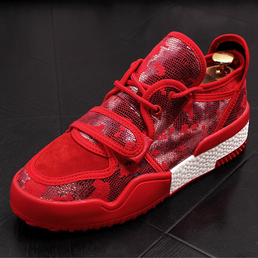 Men Fashion Casual Shoes Spring Autumn Leather Breathable Thick Bottom Leisure Sneakers Male Shoes Sapato Masculino - LiveTrendsX