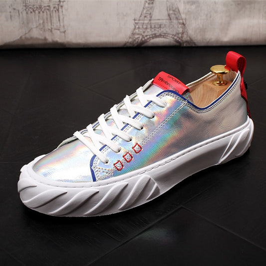 Men Fashion Causal Shoes Spring Autumn Youth Trending White Shoes Male Thick Bottom Luxury Designer Breathable Loafers - LiveTrendsX