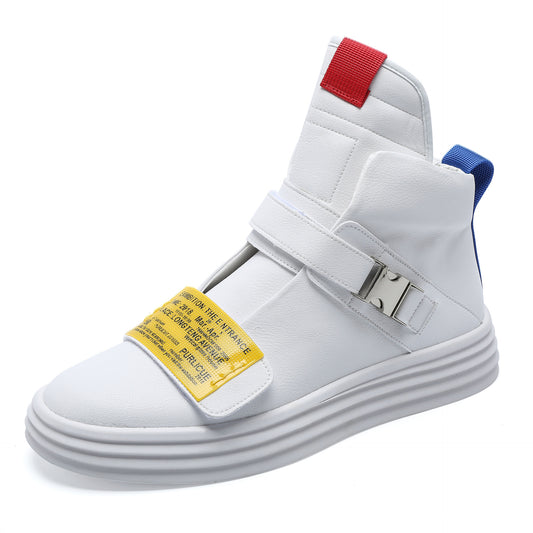 Men Fashion Ankle Boots Spring Autumn High Top Breathable Casual Shoes Luxury Brand Male Sneakers Ankle Boots - LiveTrendsX