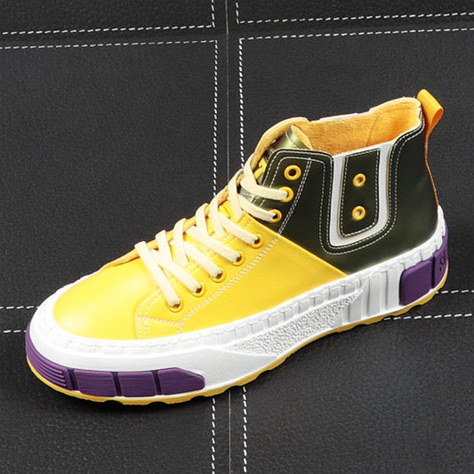 Men Fashion Causal Ankle Boots Winter Short Plush Warm High Top Sneakers Male Youth Trending Thick Bottom Shoes - LiveTrendsX