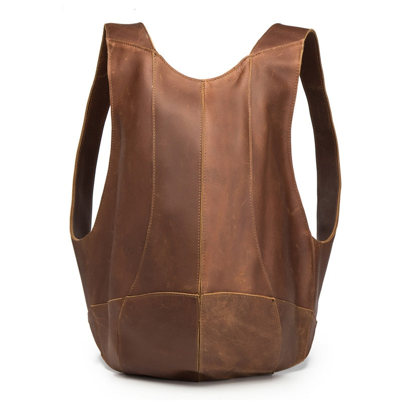 Man Woman Backpack Genuine Leather Shoulder Anti-theft Back Zipper Ipad Phone Pocket Pouch Business Travel Mochila Escolar Gifts - LiveTrendsX
