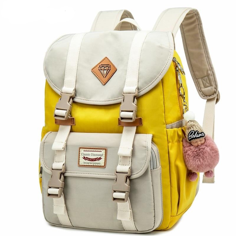 New Junior School Bags For Girls Backpack Student Children Bag Concise Waterproof Campus Backpacks Plecak Szkolny Mochila Ruedas - LiveTrendsX