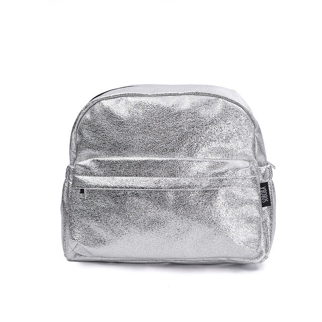 extured Silver Travelling Diaper Bag Fashionable Large Capacity Nappy Bags Stylish Maternity Baby Stroller Bags/Backpack - LiveTrendsX