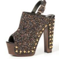 Summer Shoes Sequined Glitter Rivets Sandals High Heels Peep Toe Ankle Strap Platform Sandals in Women's Sandals - LiveTrendsX