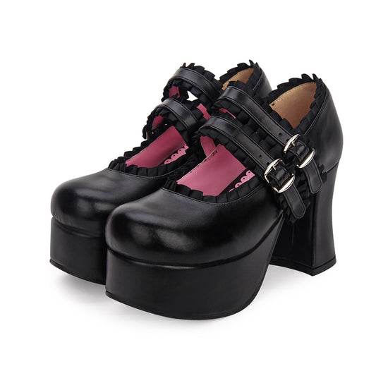 Angelic imprintSweet Lolita style Women Shoes New Fashion Round Toe  High Heel Shoes Size 35-46 - LiveTrendsX