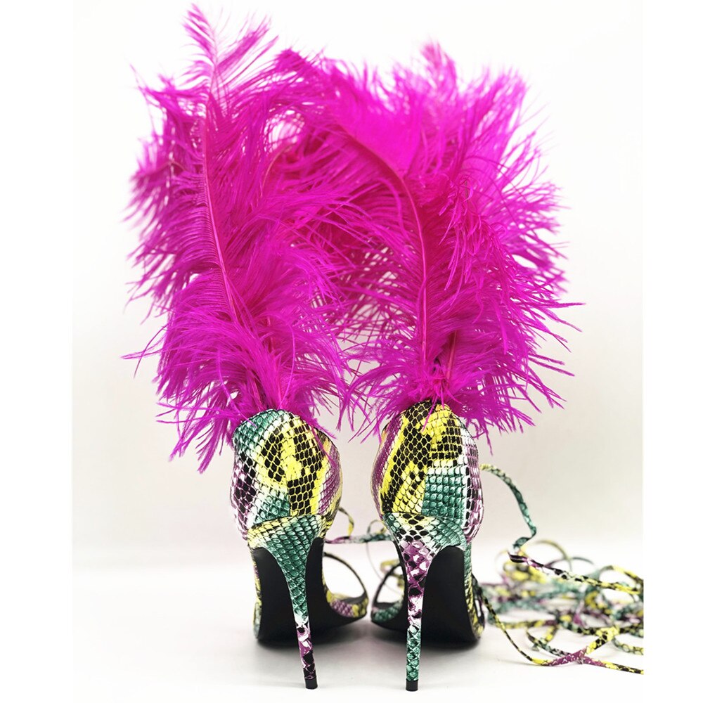 New Feather Sandals Party Shoes - LiveTrendsX