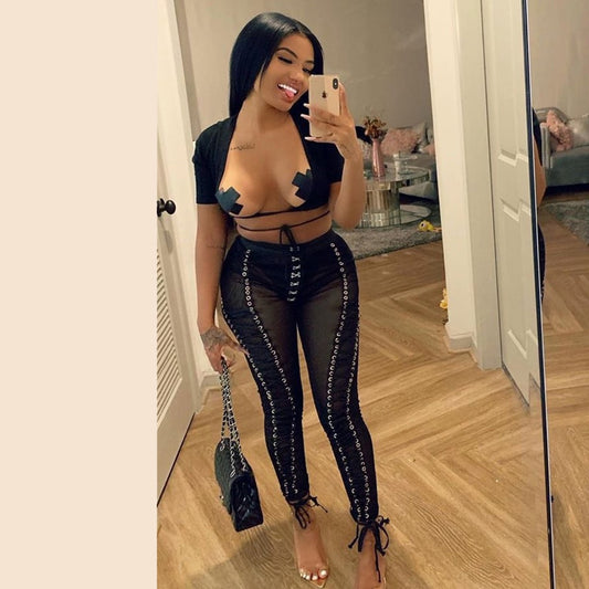 Sexy Anniversary Pants Lace up