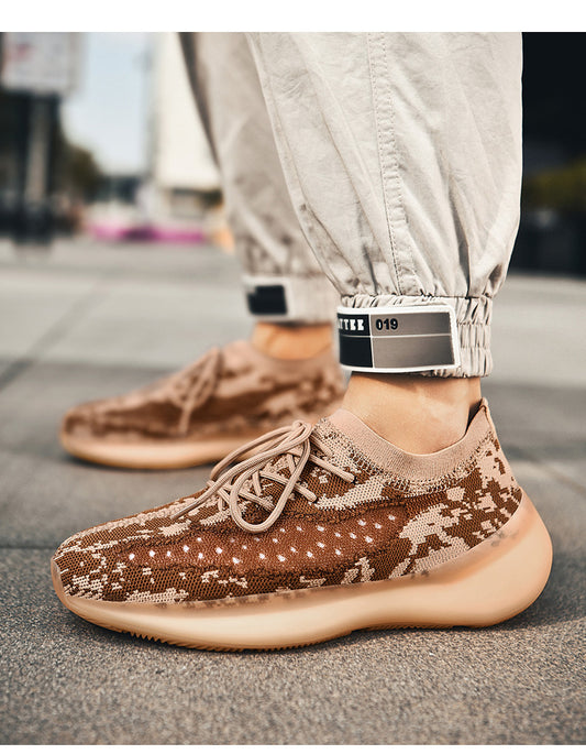 Light Running Shoes Men Summer Mesh SneakerWhite Shoes Men's Sock Sneaker Air Sport Shoes Black Breatheable Footwear Spring - LiveTrendsX