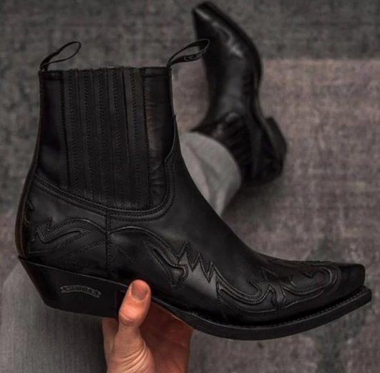 Winter Fashion British Men Top Quality PU Leather Slip on Boots Breathable Chelsea Boots Male Casual Zapatos De Hombre - LiveTrendsX