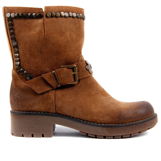 Women Suede Vintage Boots Genuine Leather Women Boots Wedge Autumn Winter 2019 Hot New Boots Shoes Woman Fashion Ladies Shoes Casual Female Ankle Boots Made in Turkey zapatos de mujer - LiveTrendsX