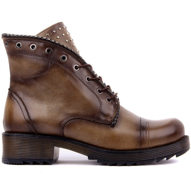Women Genuine Leather Boots Winter - LiveTrendsX