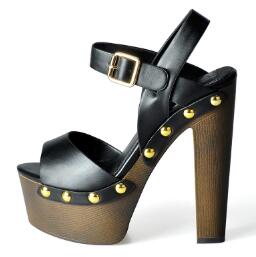 Women Sandals Wedges shoes for women high heels peep toe ankle strap platform sandals with rivet zapatos mujer - LiveTrendsX
