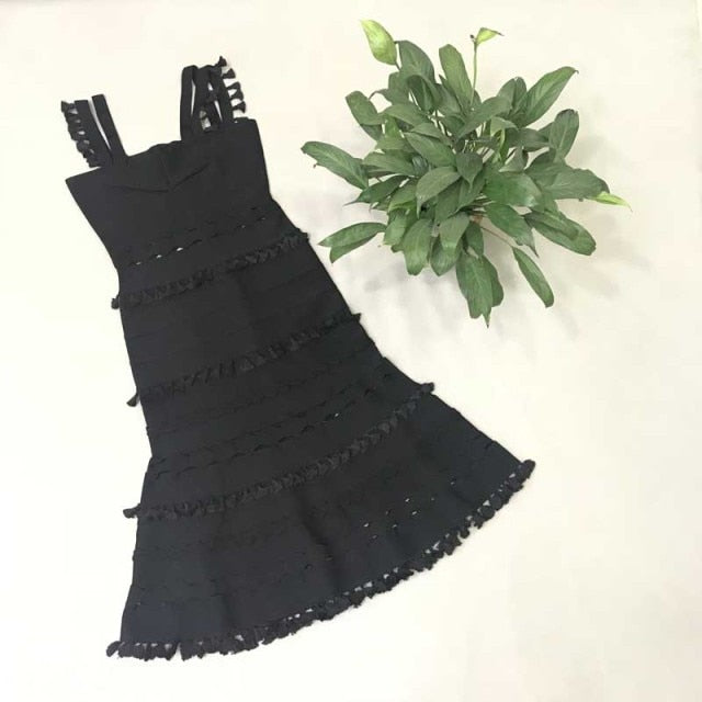 女性ファッション豪華なタッセルエレガントなパーティードレス