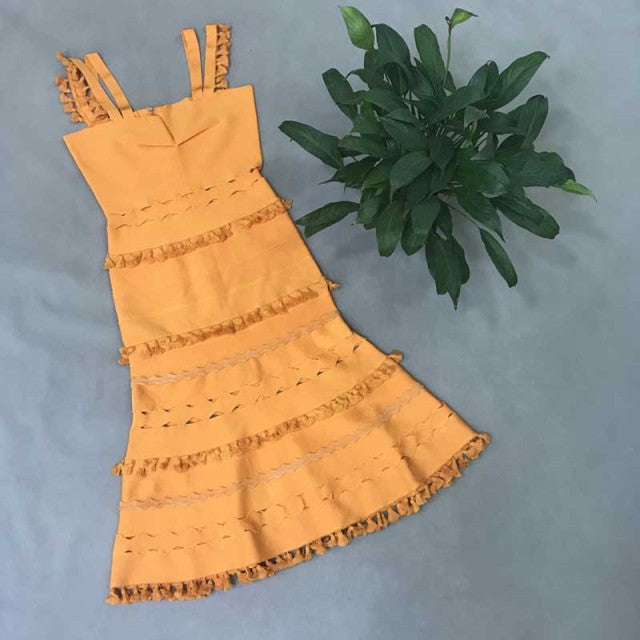 女性ファッション豪華なタッセルエレガントなパーティードレス