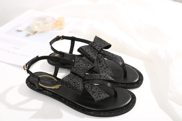 women sandals silk diamond shoes summer fashional  really luxury designer comfortable shoes female - LiveTrendsX
