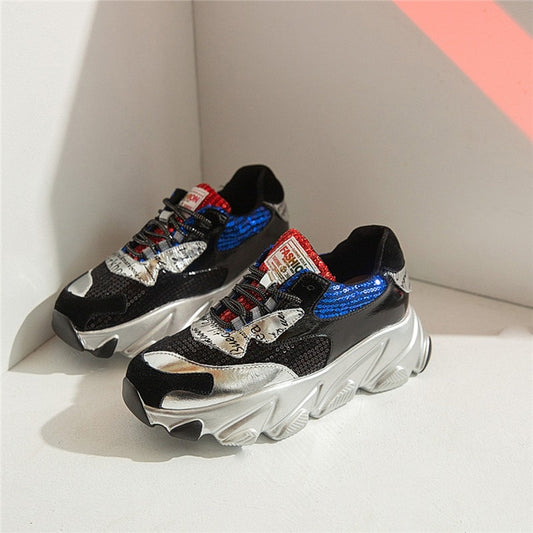 Newest Print Women Genuine Leather Flats Shallow Casual Basic Shoes Woman Spring Women Fashion Comfortable Sneakers - LiveTrendsX