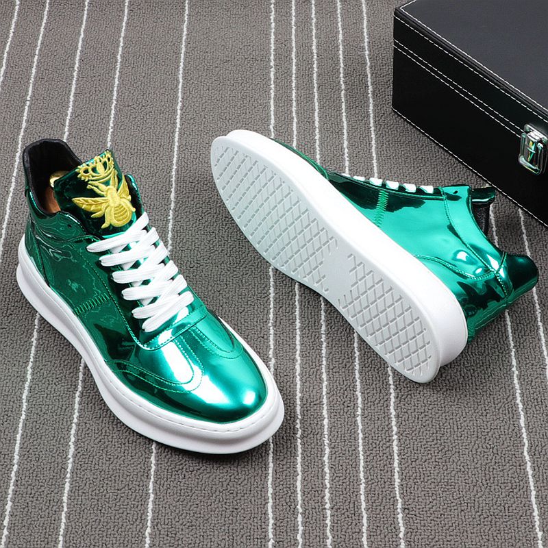 メンズファッション チル 刺繍 カジュアル フラットシューズ