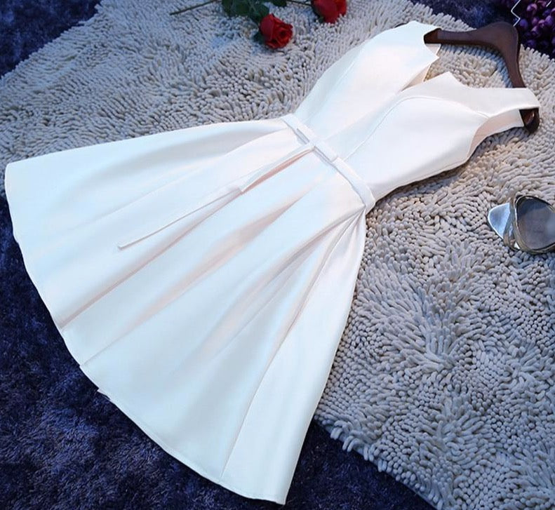 Bandage White Summer Dress Women 2020 Elegant Wedding Bridesmaid Formal Party Dress Casual Plus Size Slim Solid Mini Dresses 4XL - LiveTrendsX
