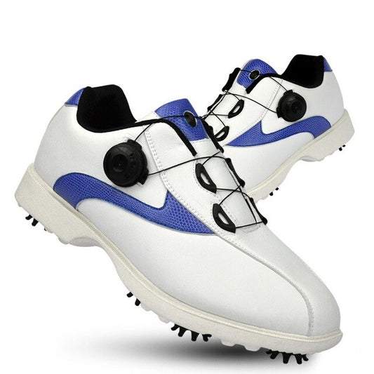 Golf Shoes Men Waterproof Sports Shoes Knobs Buckle Sneakers Mesh Lining Breathable Anti-slip Trainers for Male - LiveTrendsX