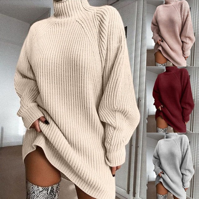 New Woman Sweater Casual Solid Loose Women Pullovers Full Hand Knitted Korean Femme Pink Sweater Tops - LiveTrendsX