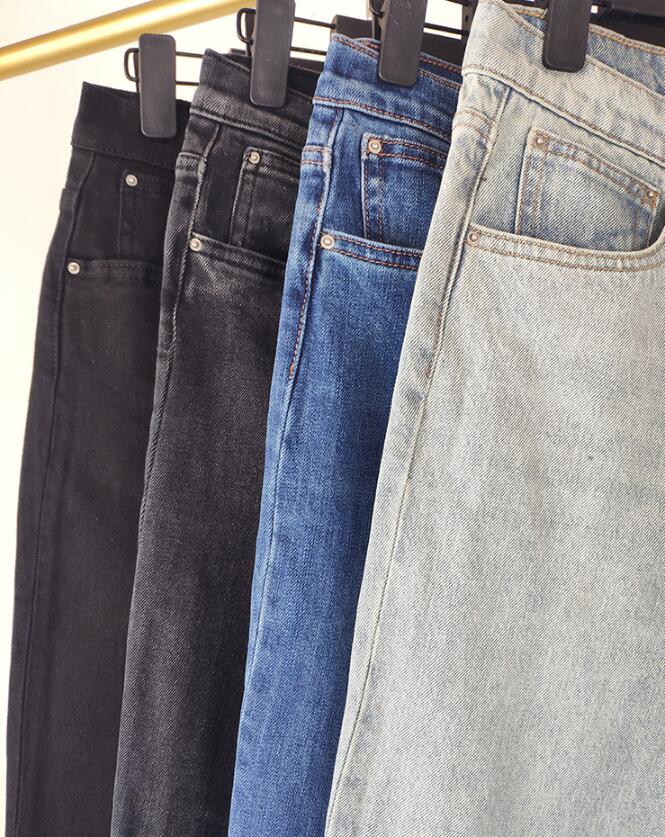 Women Jeans Asymmetrically Cut Vintage Straight Nine-point jeans woman Jeans Pants - LiveTrendsX