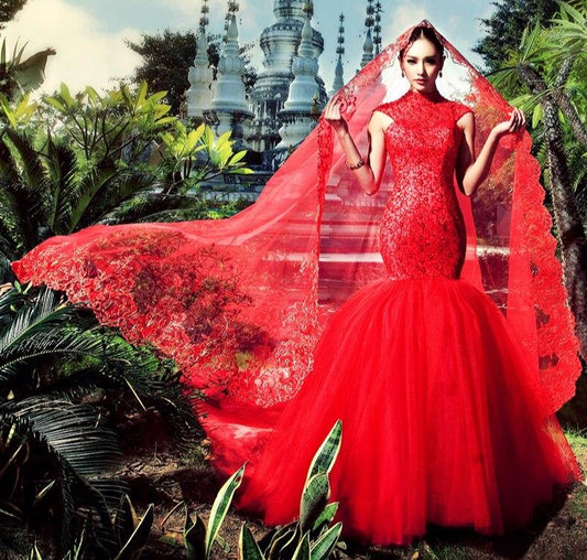 Abito Da Sposa Mermaid Wedding Dresses 2020 Luxury Dubai Muslim Hijab Wedding Gowns Bridal Dress Robe De Mariee Suknia Slubna - LiveTrendsX