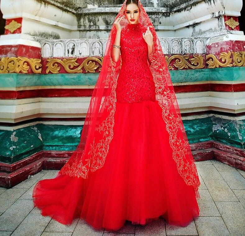 Abito Da Sposa Mermaid Wedding Dresses 2020 Luxury Dubai Muslim Hijab Wedding Gowns Bridal Dress Robe De Mariee Suknia Slubna - LiveTrendsX