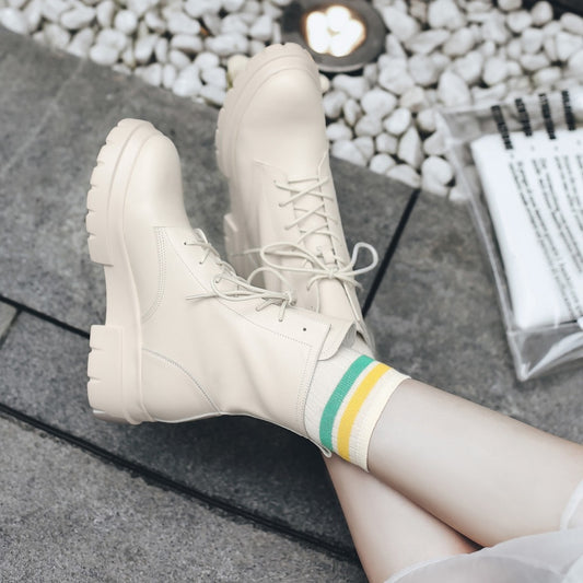 Women Genuine Leather Boots fashion Handmade autumn and winter Classic women's short boots warmshort boots plush shoes - LiveTrendsX