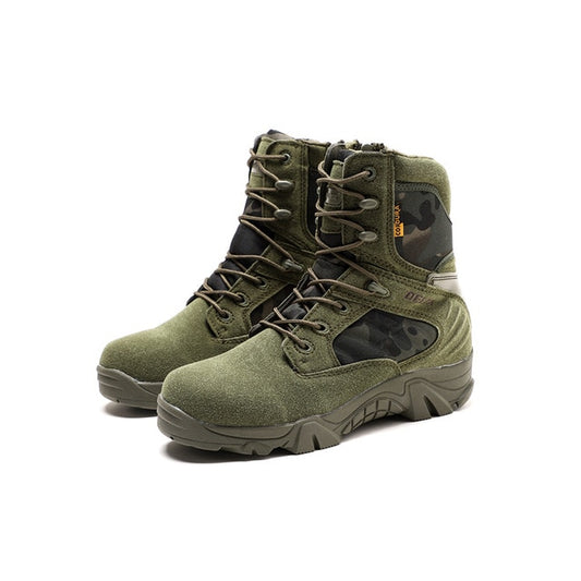 Winter Autumn Men Military Boots Quality Special Force Tactical Desert Combat Ankle Boats Army Work Shoes Leather Snow Boots - LiveTrendsX
